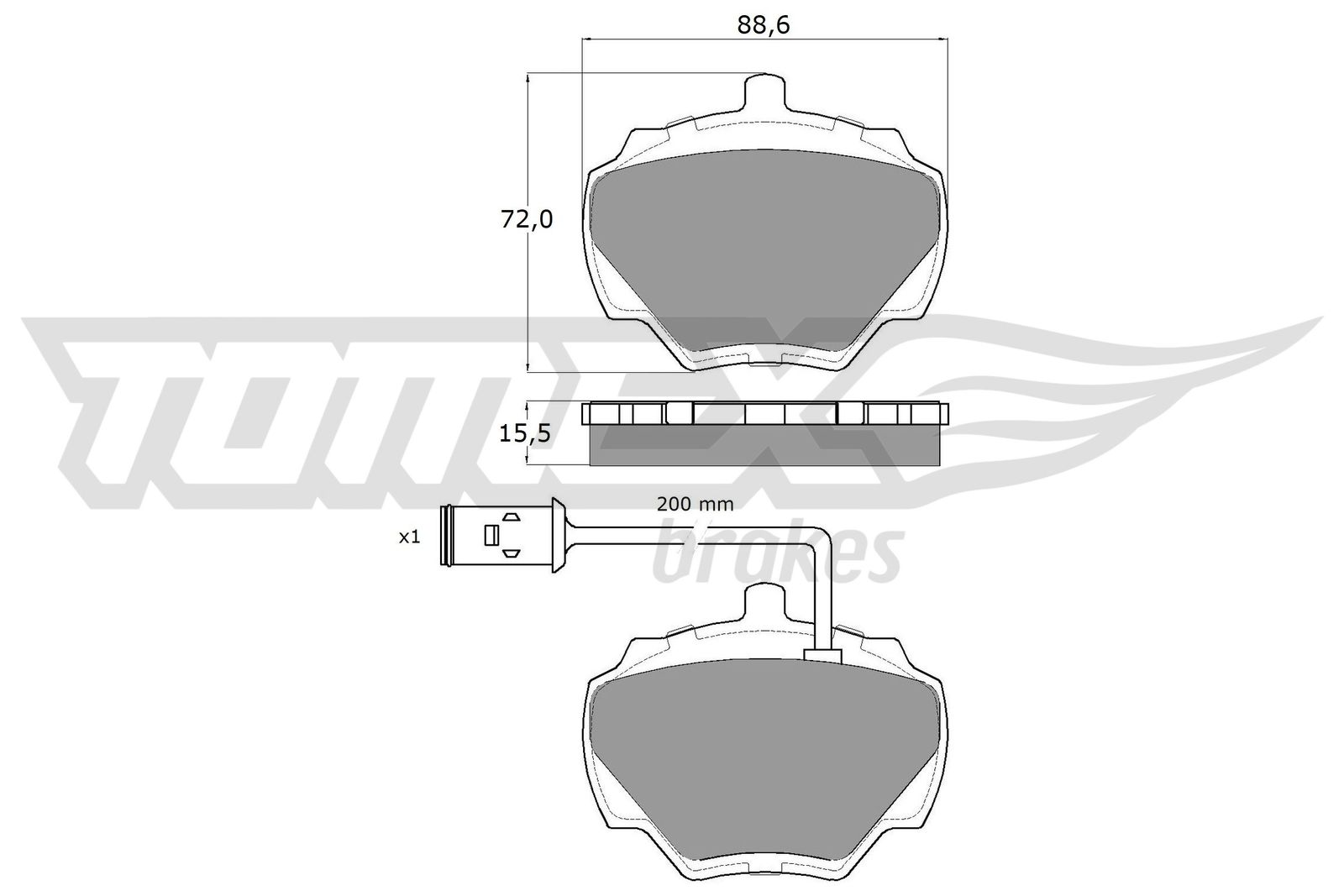 TOMEX Brakes TX 15-50 Sada...